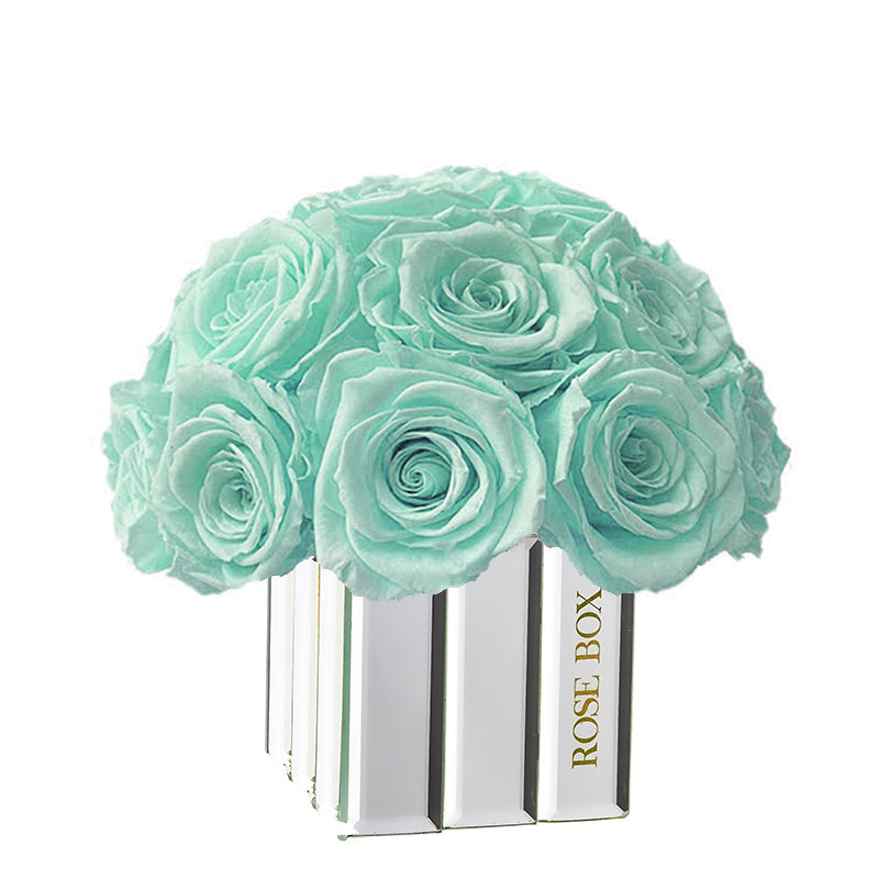 Modern Mini Half Ball with Icy Mint Roses