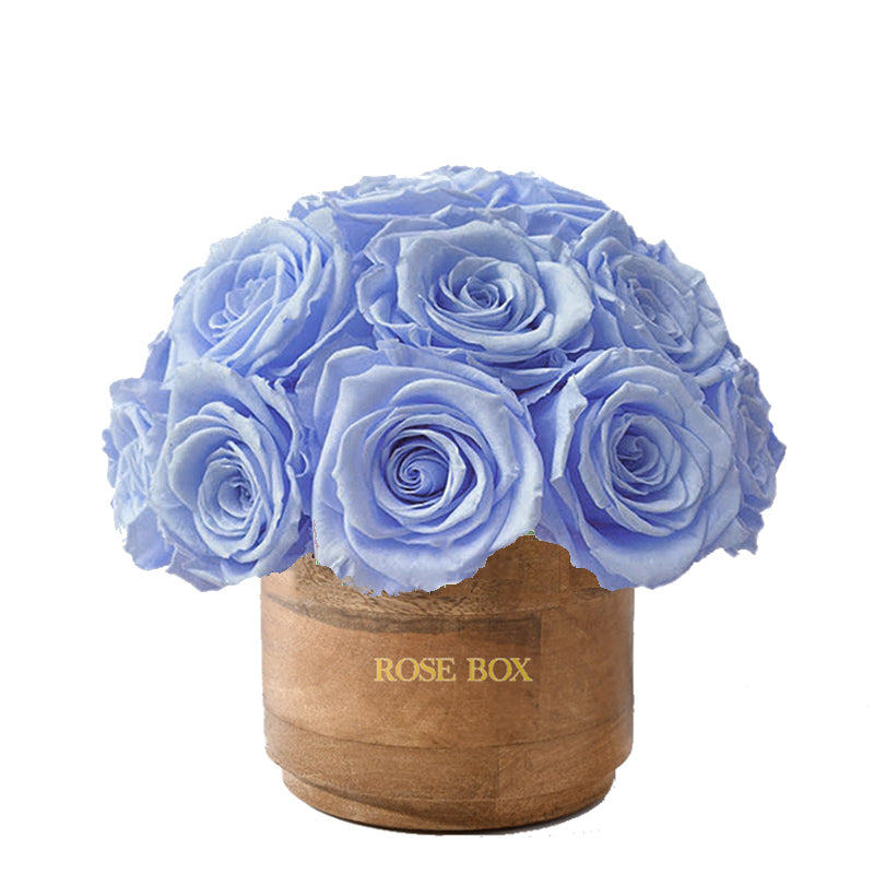 Rustic Mini Half Ball with Violet Roses
