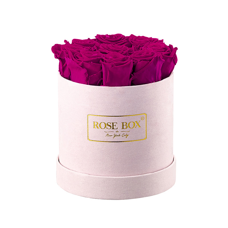 Small Pink Box with Ruby Pink Roses