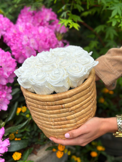 Boho Box with Bright Yellow Roses