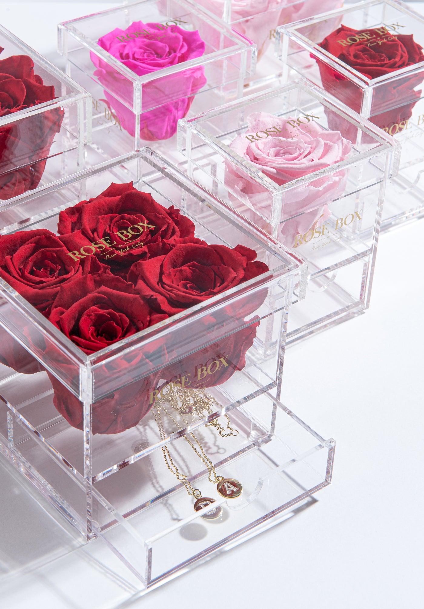 Custom #BestMom 4 Rose Jewelry Box