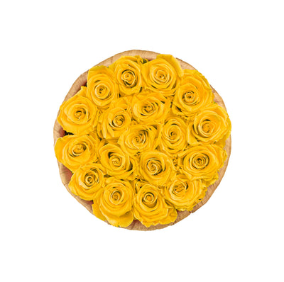 Boho Box with Bright Yellow Roses