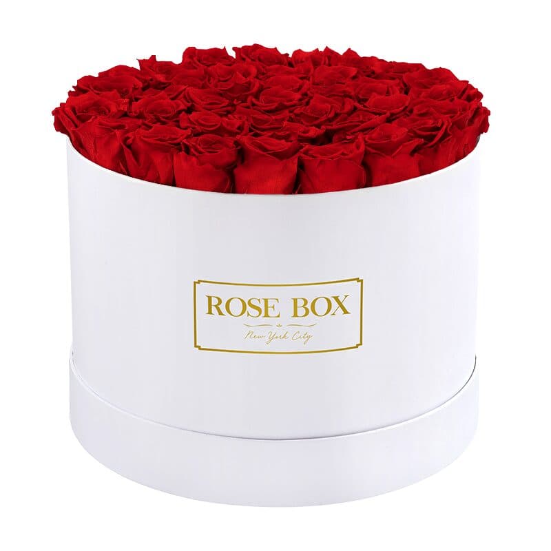 Custom Large Round White Box (Voucher Special)