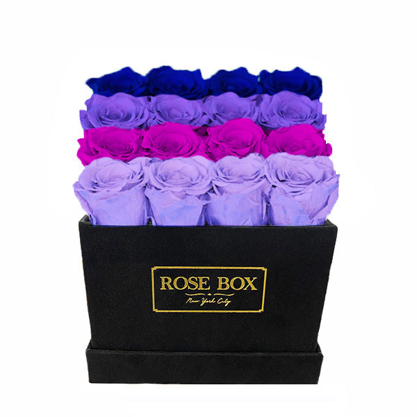 Purple Rain Medium Black Square Box