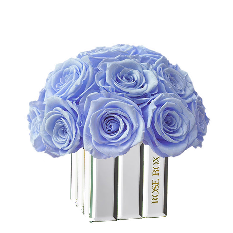Modern Mini Half Ball with Violet Roses
