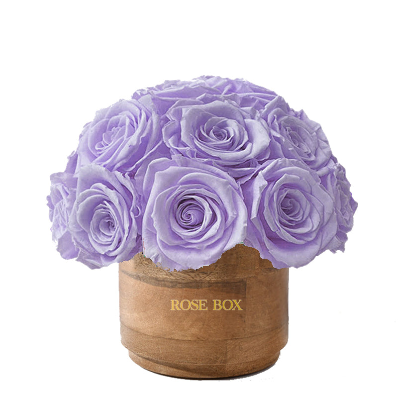 Rustic Mini Half Ball with Lavender Roses