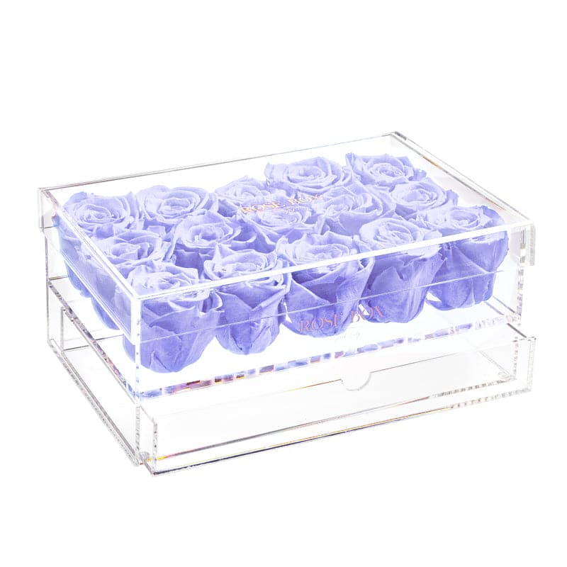 15 Violet Roses Jewelry Box