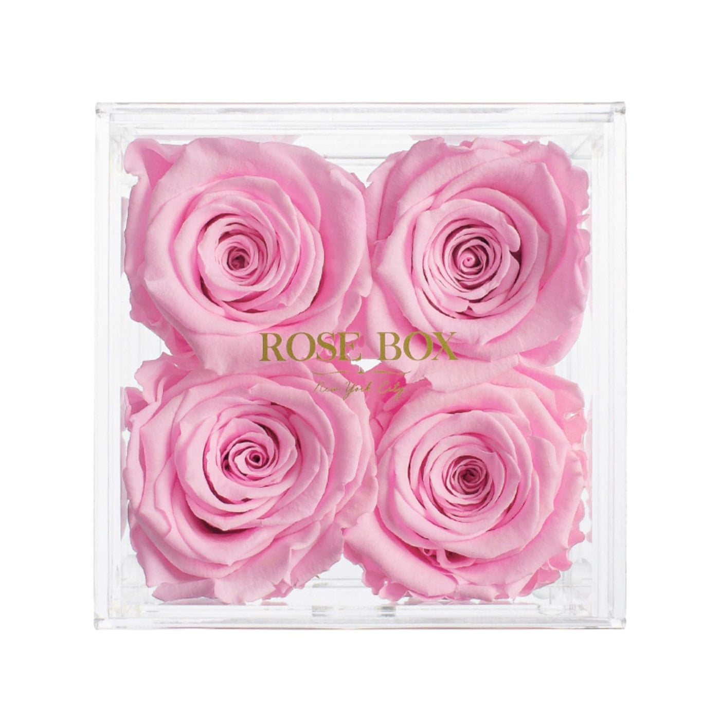 4 Pink Blush Roses Jewelry Box