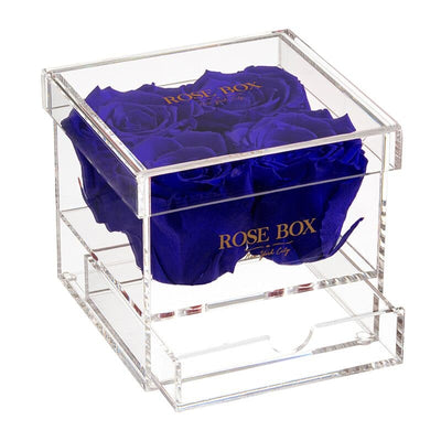 4 Night Blue Roses Jewelry Box