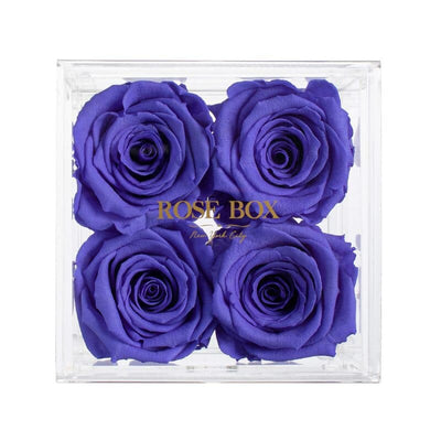 4 Spring Purple Roses Jewelry Box