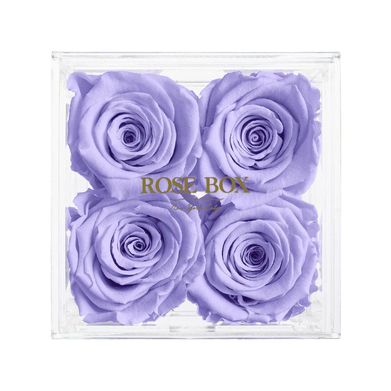4 Violet Roses Jewelry Box