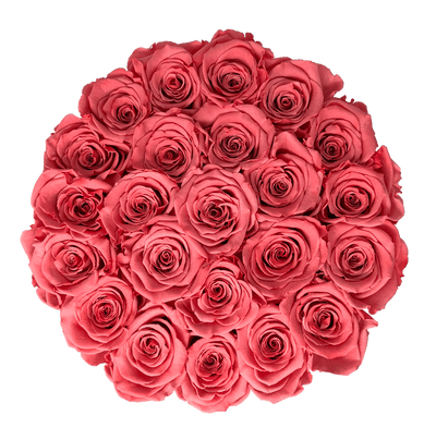 Medium Pink Box with Chic Coral Roses (Voucher Special)