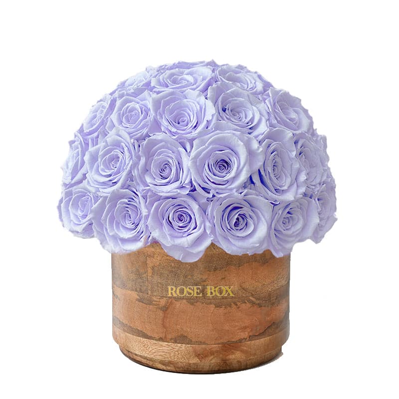 Rustic Classic Half Ball with Violet Roses