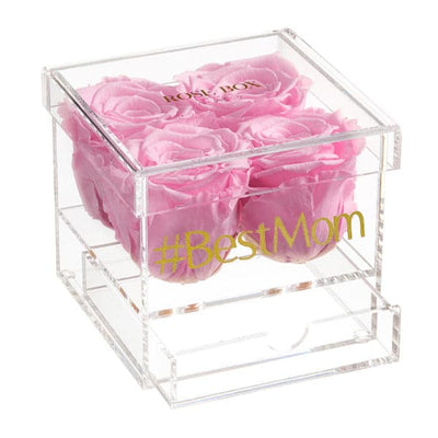 Custom #BestMom 4 Rose Jewelry Box