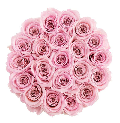Medium White Box with Pink Blush Roses