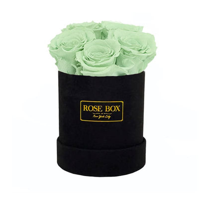 Mini Black Box with Light Green Roses