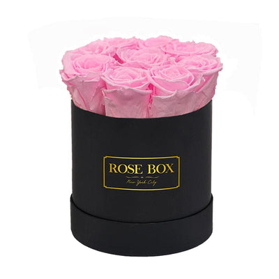 Small Black Box with Pink Blush Roses (Voucher Special)