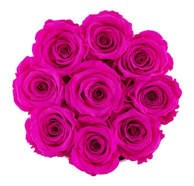 Small Pink Box with Neon Pink Roses (Voucher Special)