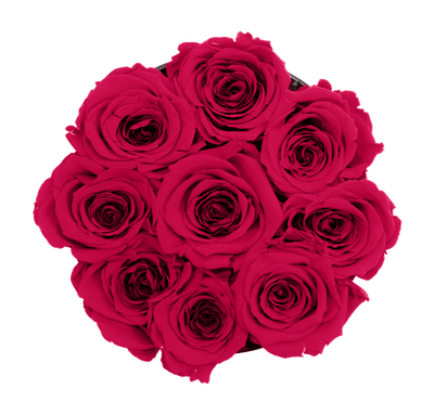 Small Black Box with Ruby Pink Roses (Voucher Special)