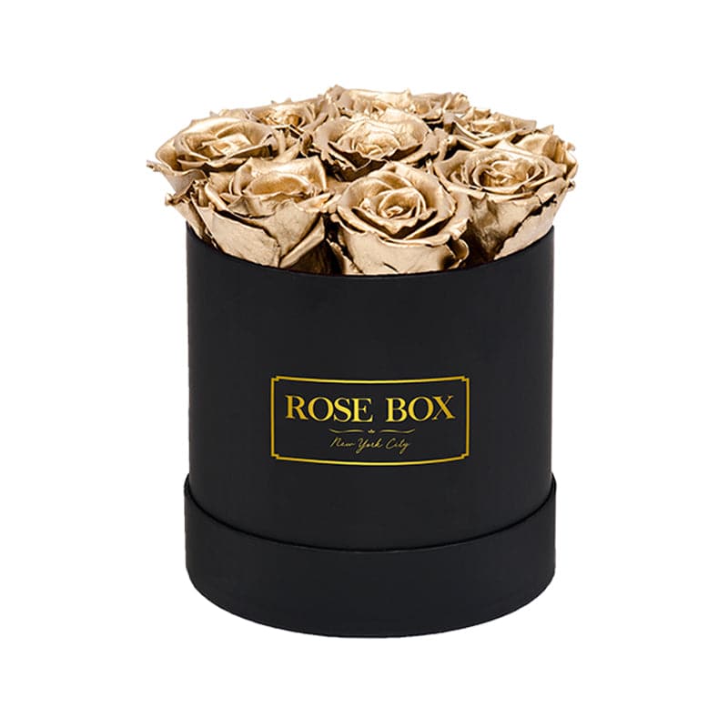 Small Black Box with Gold Roses (Voucher Special)