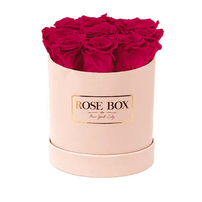 Small Pink Box with Ruby Pink Roses (Voucher Special)