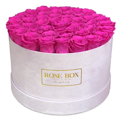 Custom Extra Large Velvet Light Pink Box